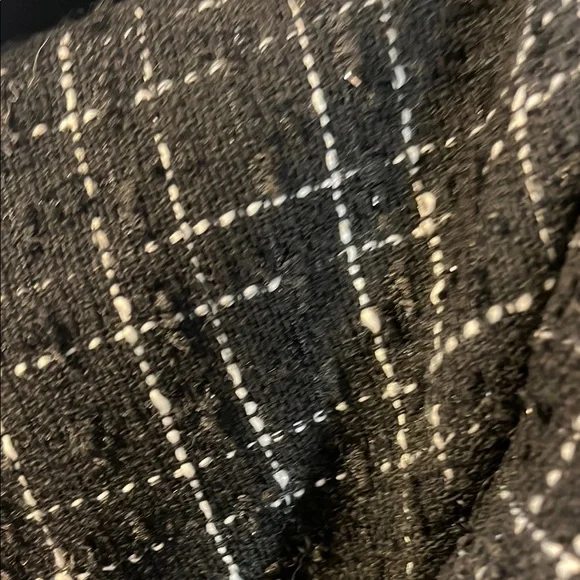 Zara Black and White Fitted Polo Button Down - Picture 7 of 7